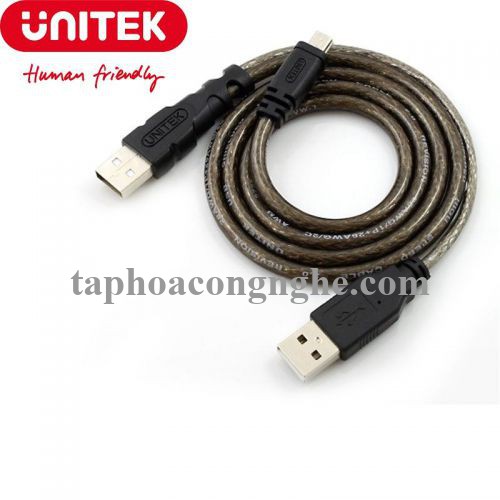 Unitek 27805 Y-C436 0.8M Cáp 2 đầu USB 2.0 sang Mini usb 30027805